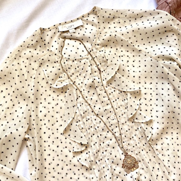 Loft | Star Ruffle Blouse - Picture 2 of 5